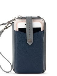 Silverlake Smartphone Crossbody - Dusty Blue Block