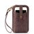 Silverlake Smartphone Crossbody - Leather - Mahogany Tile Embossed