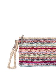 Vita Wristlet - Hand Crochet - Eden Stripe