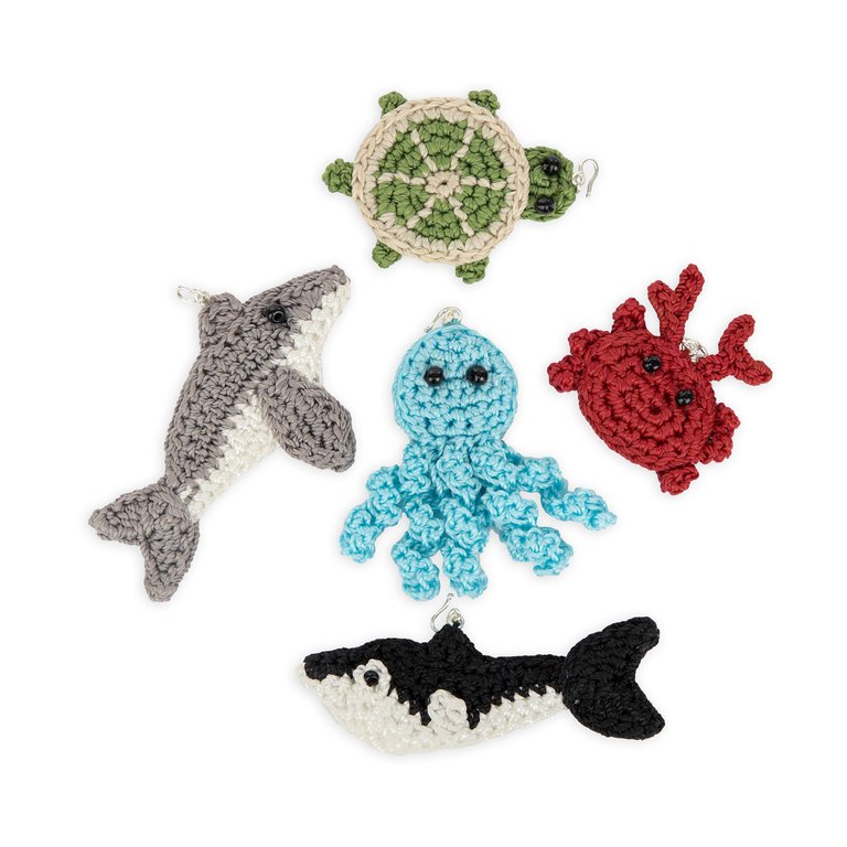 Yarnicharmz 5 Pack - Hand Crochet - Under The Sea