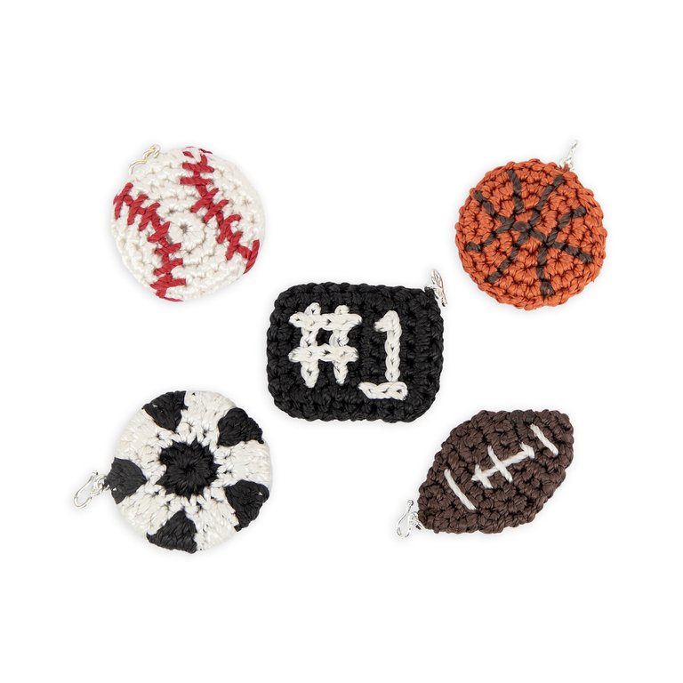 Yarnicharmz 5 Pack - Hand Crochet - Sports