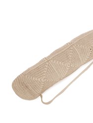 Yoga Mat Bag - Hand Crochet - Ecru Patch