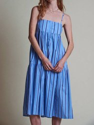 Leora Dress - Blue Stripe