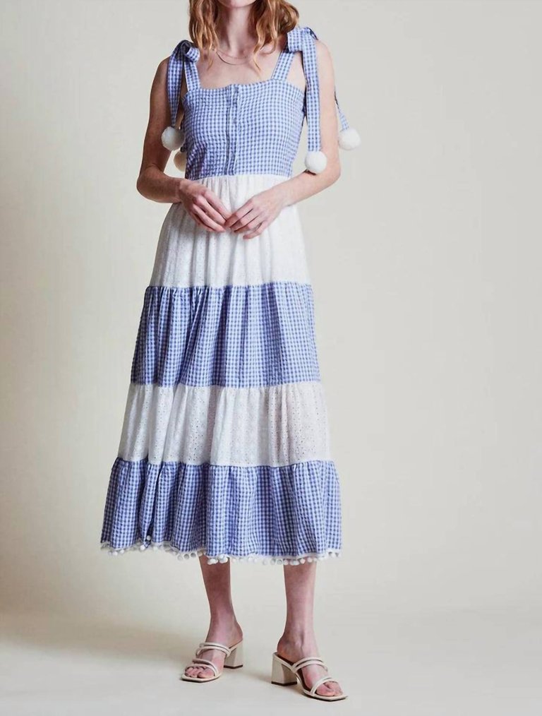 Madeline Dress - Blue/White