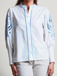 Sandy Shirt - White/Blue