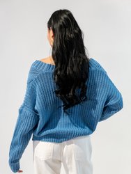 Cable Knit Button Oversized Cardigan