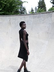 Sustainable Asymetrical Knit Skirt