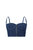 Sustainable Denim Bra Crop Top - Dark Blue