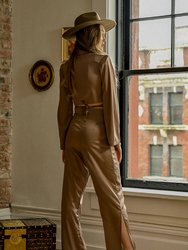 Sustainable Wide Leg Satin Pants