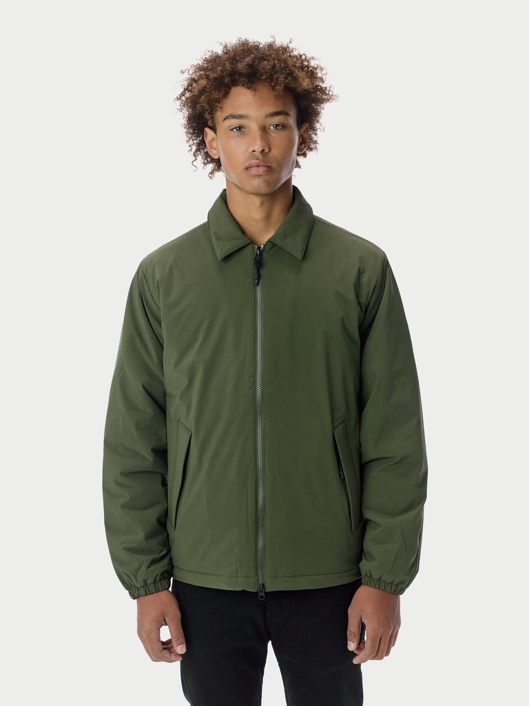 Harrington Coat - Olive - Olive