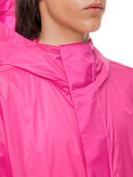 Hooded Windbreaker Jacket - Fuchsia