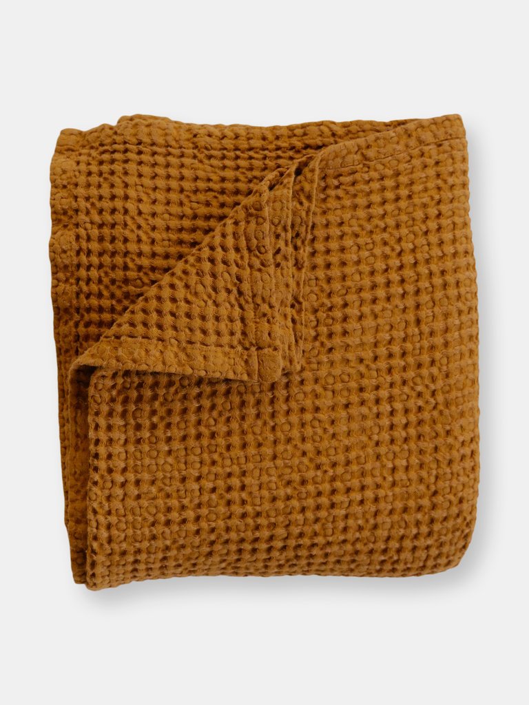 Quilt - Linen Waffle Blanket - Sienna