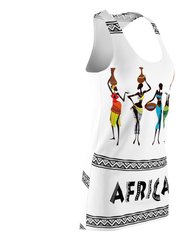 African Women Chatting-Racerback Dress