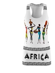 African Women Chatting-Racerback Dress