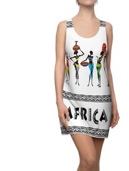 African Women Chatting-Racerback Dress - Multi