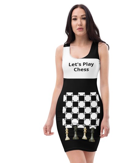 Theomese Fashion House Chess Dress - Black & White 2 product
