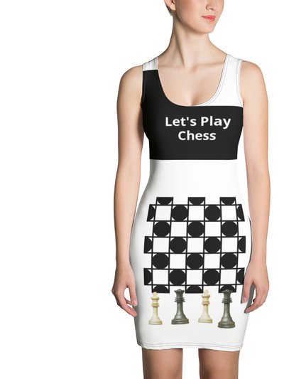 Theomese Fashion House Chess Dress - Black & White product