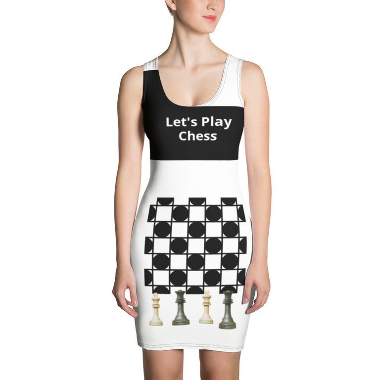 Chess Dress - Black & White - Black & White