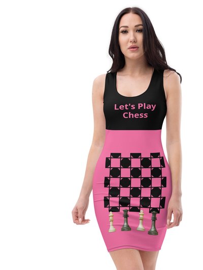 Theomese Fashion House Chess Dress - Pink 2 product