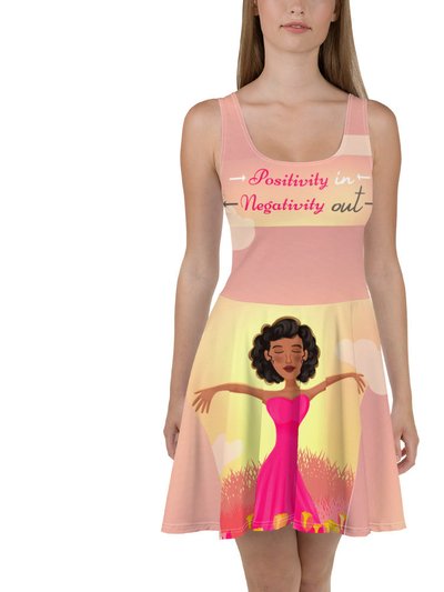 Theomese Fashion House Pink Positivity-Flare Dress 2 product