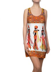 Royal African Women-Racerback Dress - Multi
