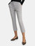 Mid Rise Cropped Straight Capri Pants