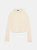 Ribbed Crewneck Cropped Long Sleeve Pullover