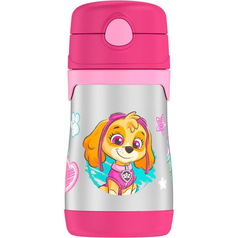 Kids Vacuum Insulated10 Oz Straw Bottle, Paw Patrol Girl