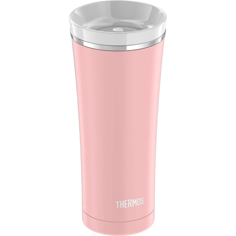 Sipp 16 Ounce (470 ml) Stainless Steel Travel Tumbler - Matte Pink - Matte Pink