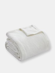 Thesis Classic Jacquard Blanket - White