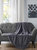 Thesis Etched Faux Fur Berber Throw - Gray