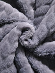 Thesis Etched Faux Fur Berber Throw