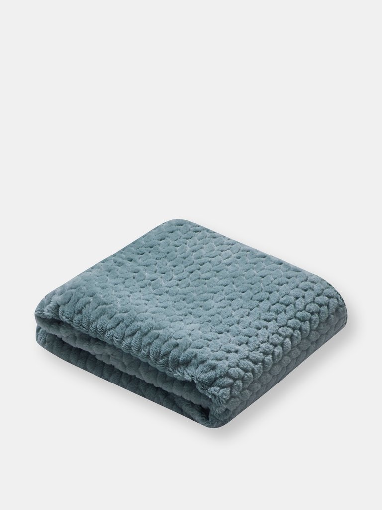 Thesis Etched Faux Fur Berber Throw