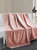 Thesis Heavy Solid Velvet Oversized Throw - Blush