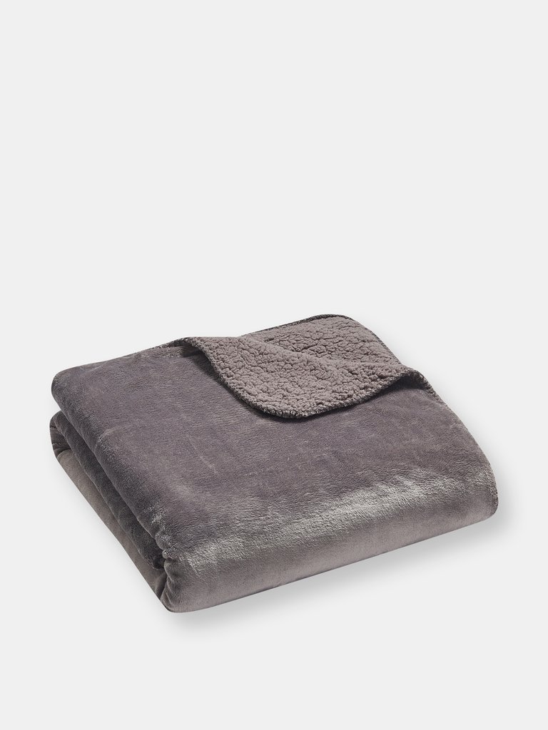 Thesis Solid Berber Velvet Oversized Throw