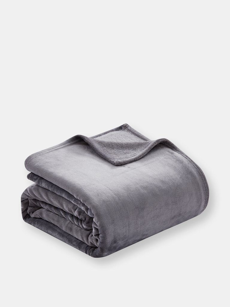 Thesis Solid Plush Blanket - Heather