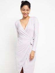 Farrah Wrap Dress - Lilac