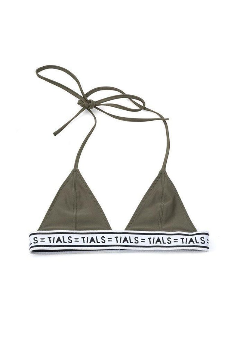 Reversible Triangle Logo Bikini - Top - Army