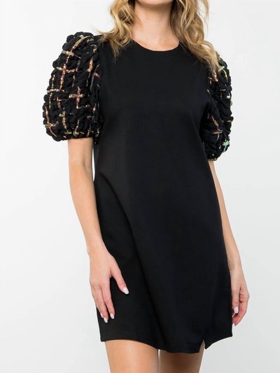 THML Textured Sequin Puff Sleeve Dress product