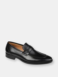 Bishop Apron Toe Penny Loafer - Black