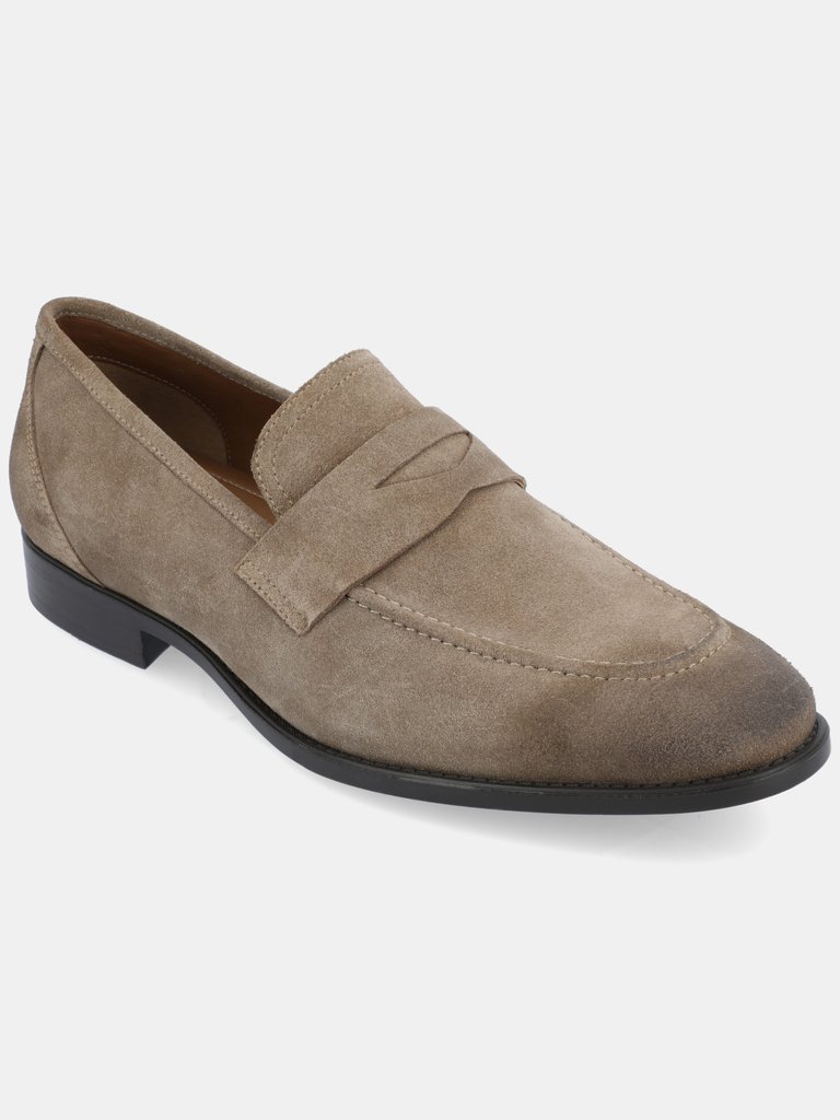 Bishop Apron Toe Penny Loafer - Taupe