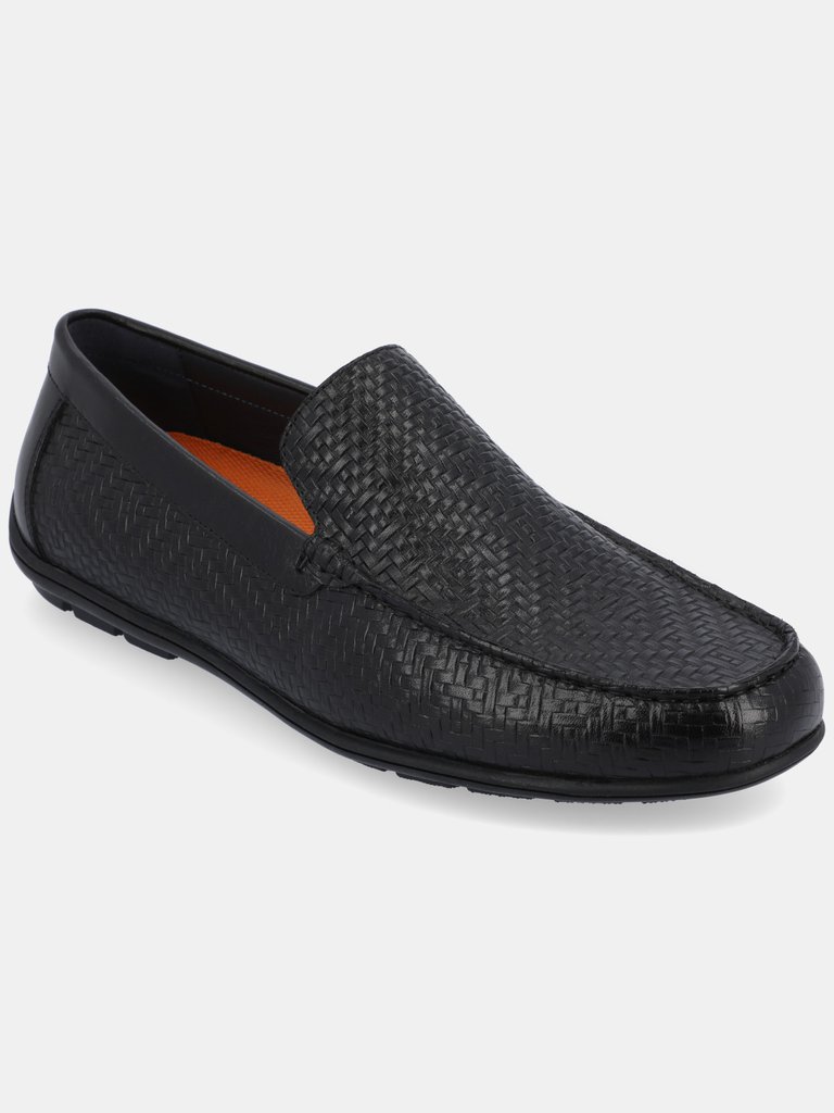 Carter Moc Toe Driving Loafer - Black