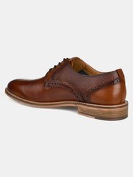 Clayton Wide Width Plain Toe Brogue Derby