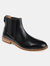 Corbin Wide Width Plain Toe Chelsea Boot - Black