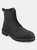 Deegan Plain Toe Ankle Boot - Black