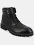Graham Wingtip Ankle Boot - Black