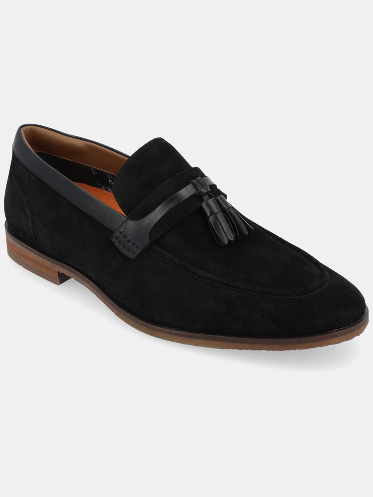 Hawthorn Apron Toe Tassel Loafer - Black