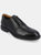 Hughes Wide Width Wingtip Oxford Shoes - Black