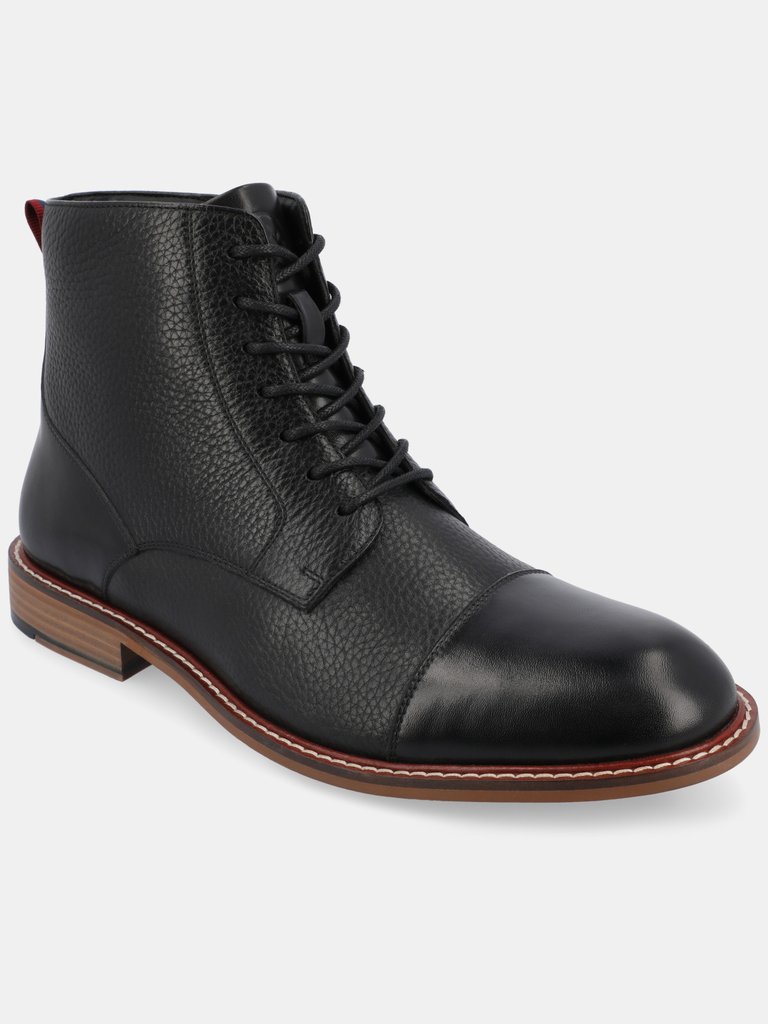Jagger Cap Toe Ankle Boot - Black