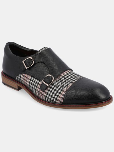 Thomas and Vine Jameson Cap Toe Double Monk Strap Shoes product